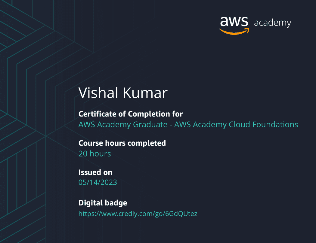 AWS Academy Graduate – Cloud Foundations