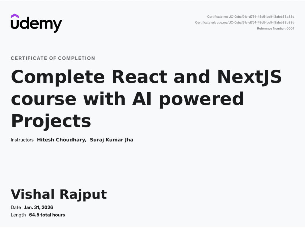 React and Next.js Fundamentals