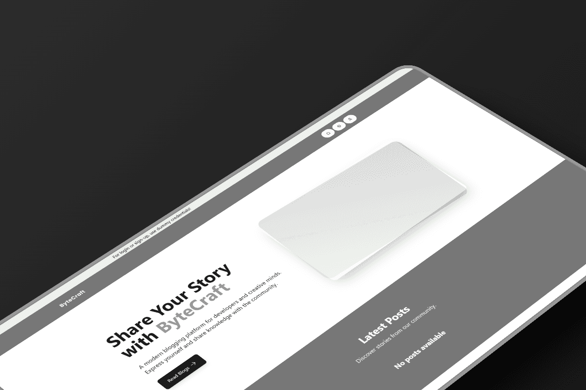 ByteCraft – Blog App