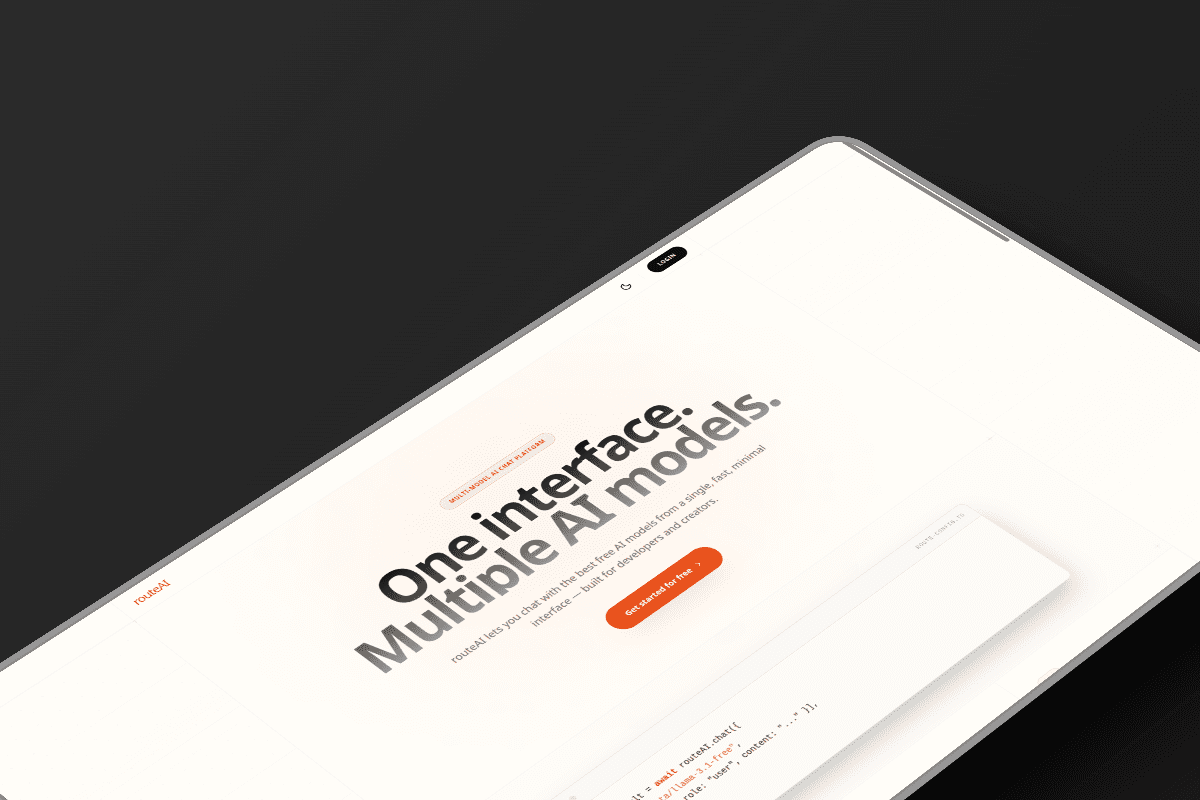 RouteAI – Multi-Model AI Chat Platform